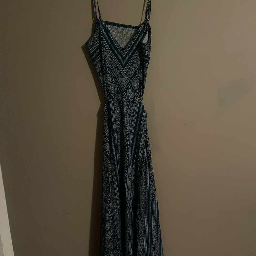 Elegant Teal Maxi Dress